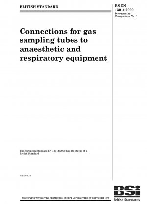 Connections for gas sampling tubes to anaesthetic and respiratory equipment