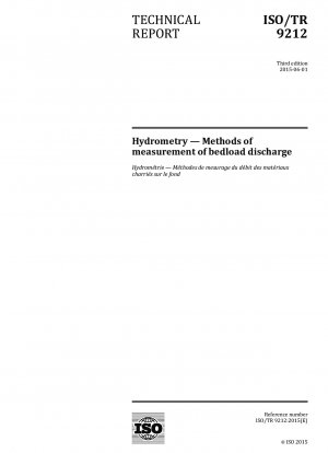 Hydrometry - Methods of measurement of bedload discharge