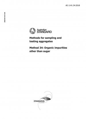 Methods for sampling and testing aggregates, Method 34: Organic impurities other than sugar