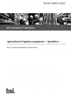 Agricultural irrigation equipment. Sprinklers. Design and operation requirements
