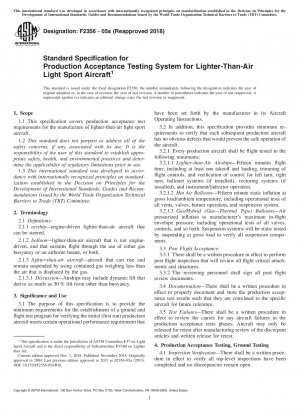 Standard Specification for Production Acceptance Testing System for Lighter-Than-Air Light Sport Aircraft