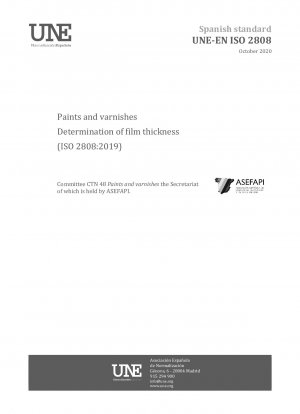 Paints and varnishes - Determination of film thickness (ISO 2808:2019)