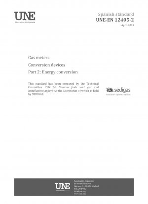 Gas meters - Conversion devices - Part 2: Energy conversion