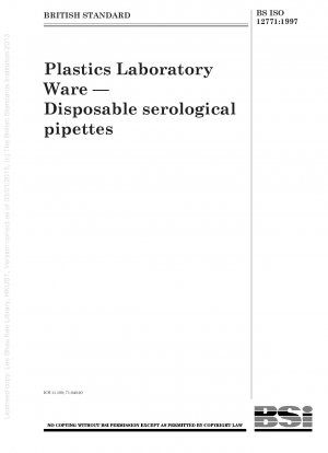 Plastics Laboratory Ware — Disposable serological pipettes