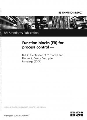 Function blocks (FB) for process control - Specification of FB concept and electronic device description language (EDDL)