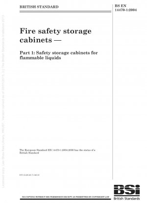 Fire safety storage cabinets - Safety storage cabinets for flammable liquids