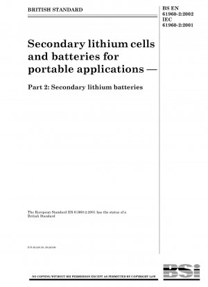Secondary lithium cells and batteries for portable applications - Secondary lithium batteries
