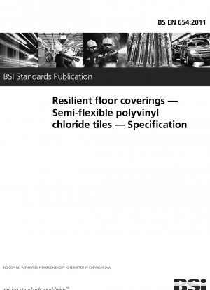 Resilient floor coverings. Semi-flexible polyvinyl chloride tiles. Specification