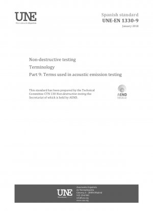 Non-destructive testing - Terminology - Part 9: Terms used in acoustic emission testing