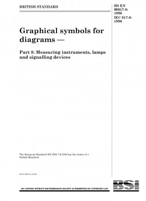 Graphical symbols for diagrams — Part 8 : Measuring instruments, lamps and signalling devices
