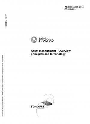 Asset management — Overview, principles and terminology