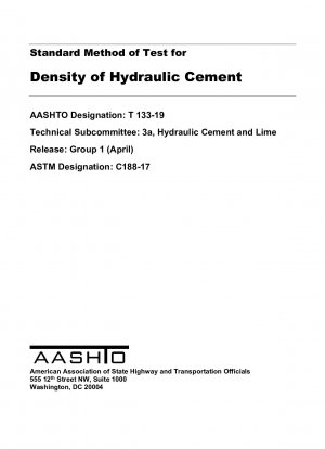 Standard Method of Test for Density of Hydraulic Cement