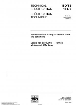 Non-destructive testing - General terms and definitions