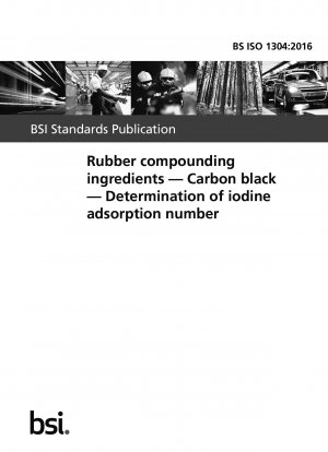 Rubber compounding ingredients. Carbon black. Determination of iodine adsorption number