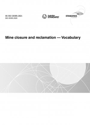 Mine closure and reclamation — Vocabulary