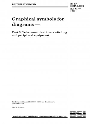Graphical symbols for diagrams — Part 9 : Telecommunications : switching and peripheral equipment