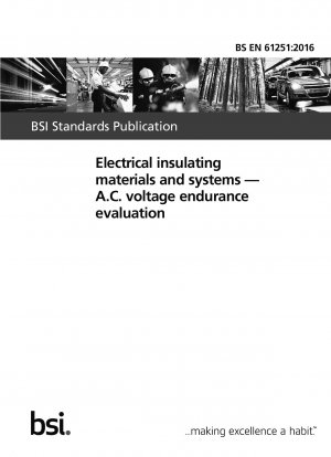 Electrical insulating materials and systems. A.C. voltage endurance evaluation