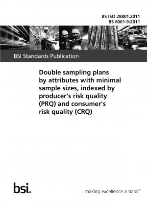 Double sampling plans by attributes with minimal sample sizes, indexed by producers risk quality (PRQ) and consumers risk quality (CRQ)