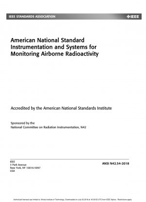 American National Standard Instrumentation and Systems for Monitoring Airborne Radioactivity
