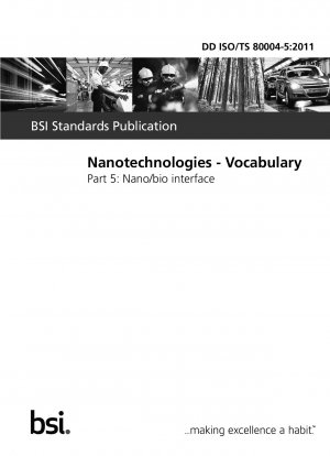 Nanotechnologies. Vocabulary. Nano/bio interface