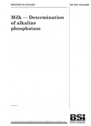 Milk - Determination of alkaline phosphatase
