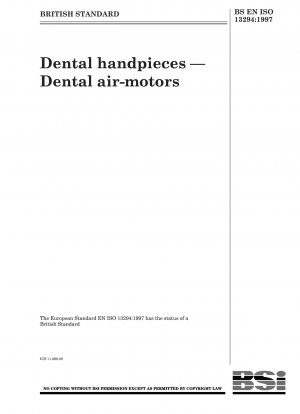 Dental handpieces - Dental air-motors