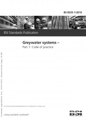 Greywater systems - Code of practice