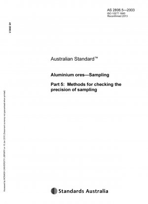 Aluminum ore sampling method for testing sampling accuracy