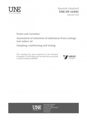 Paints and varnishes - Assessment of emissions of substances from coatings into indoor air - Sampling, conditioning and testing