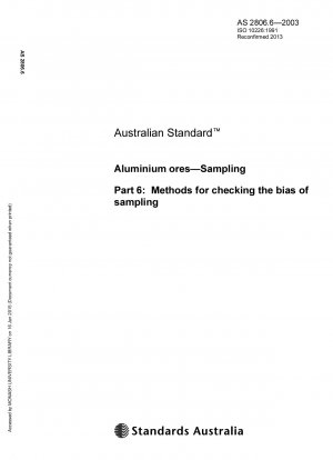Aluminum ore sampling method to detect sampling deviation