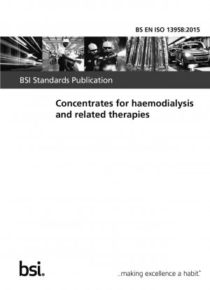 Concentrates for haemodialysis and related therapies