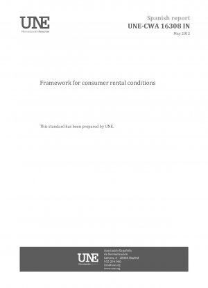 Framework for consumer rental conditions.
