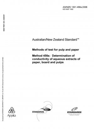 Methods of test for pulp and paper - Determination of conductivity of aqueous extracts of paper, board and pulps