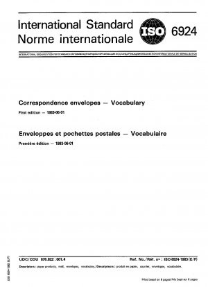 Correspondence envelopes; Vocabulary Bilingual edition