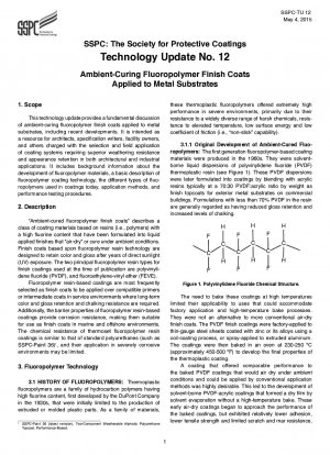 Ambient-Curing Fluoropolymer Finish Coats Applied to Metal Substrates