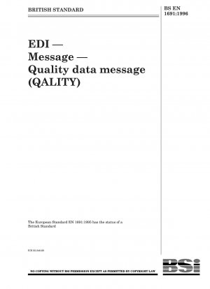 EDI — Message — Quality data message (QALITY)