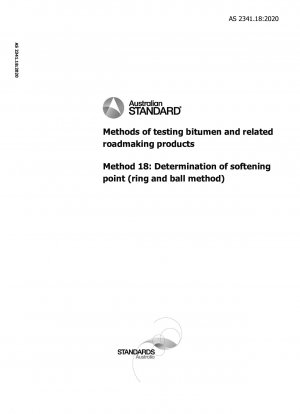 Methods of testing bitumen and related roadmaking products, Method 18: Determination of softening point (ring and ball method)