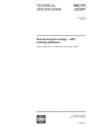 Non-destructive testing — NDT training syllabuses