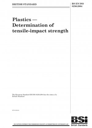 Plastics - Determination of tensile-impact strength