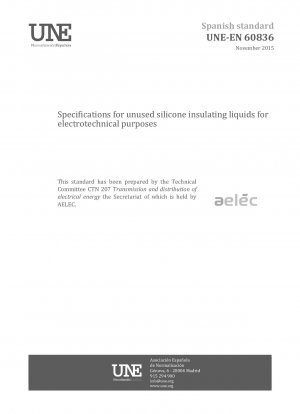 Specifications for unused silicone insulating liquids for electrotechnical purposes
