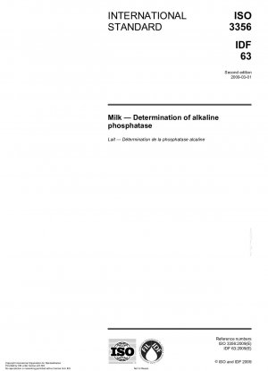 Milk - Determination of alkaline phosphatase