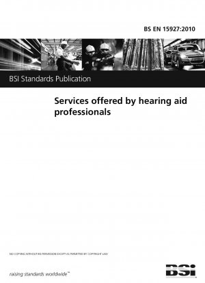 Services offered by hearing aid professionals