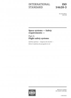 Space systems - Safety requirements - Part 3: Flight safety systems